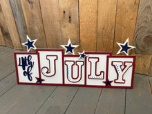 Load image into Gallery viewer, 4th of July standing word set
