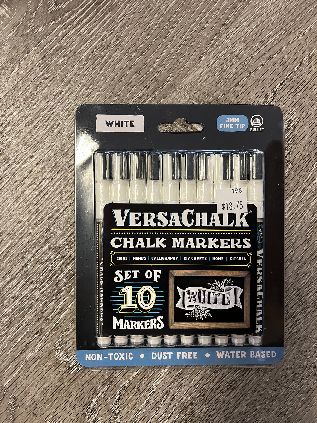 Chalk Markers 3mm white Fine tip