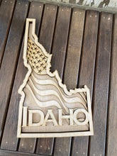 Load image into Gallery viewer, Layered Idaho wood cutout
