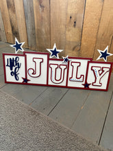 Load image into Gallery viewer, 4th of July standing word set
