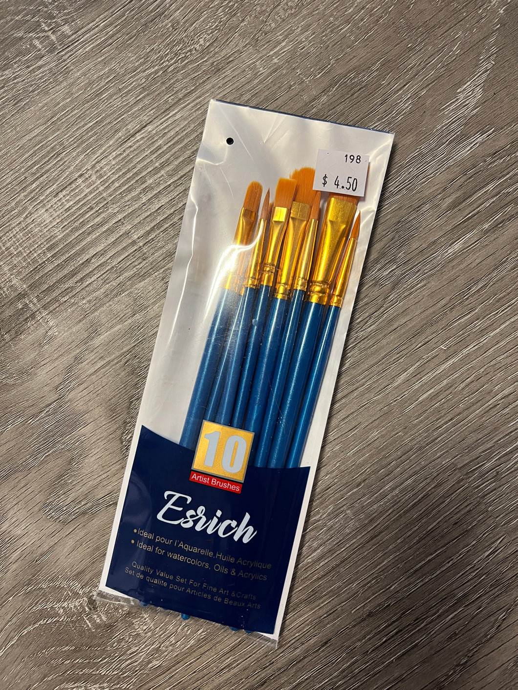 Craft paint brushes