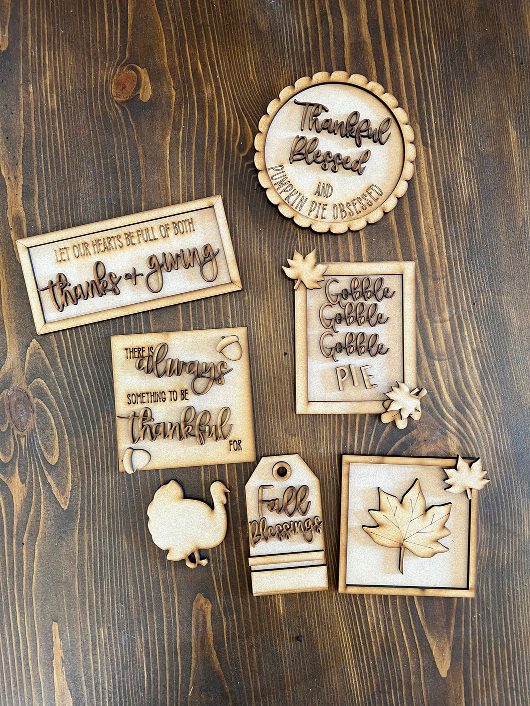 Gobble gobble thanksgiving tier tray kit