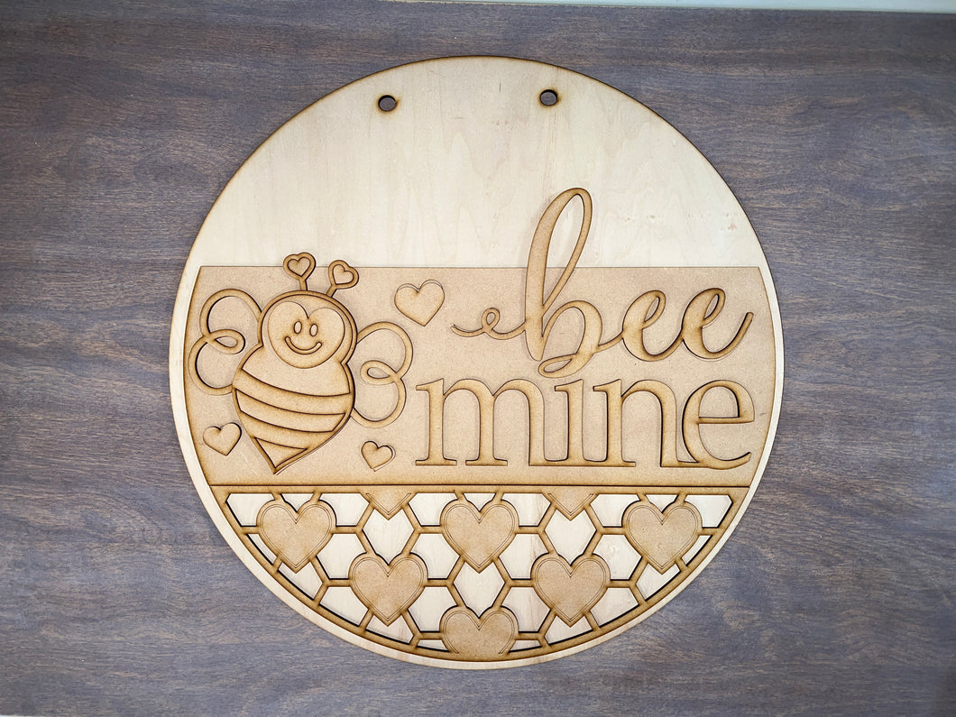 16” Bee Mine Valentine Round