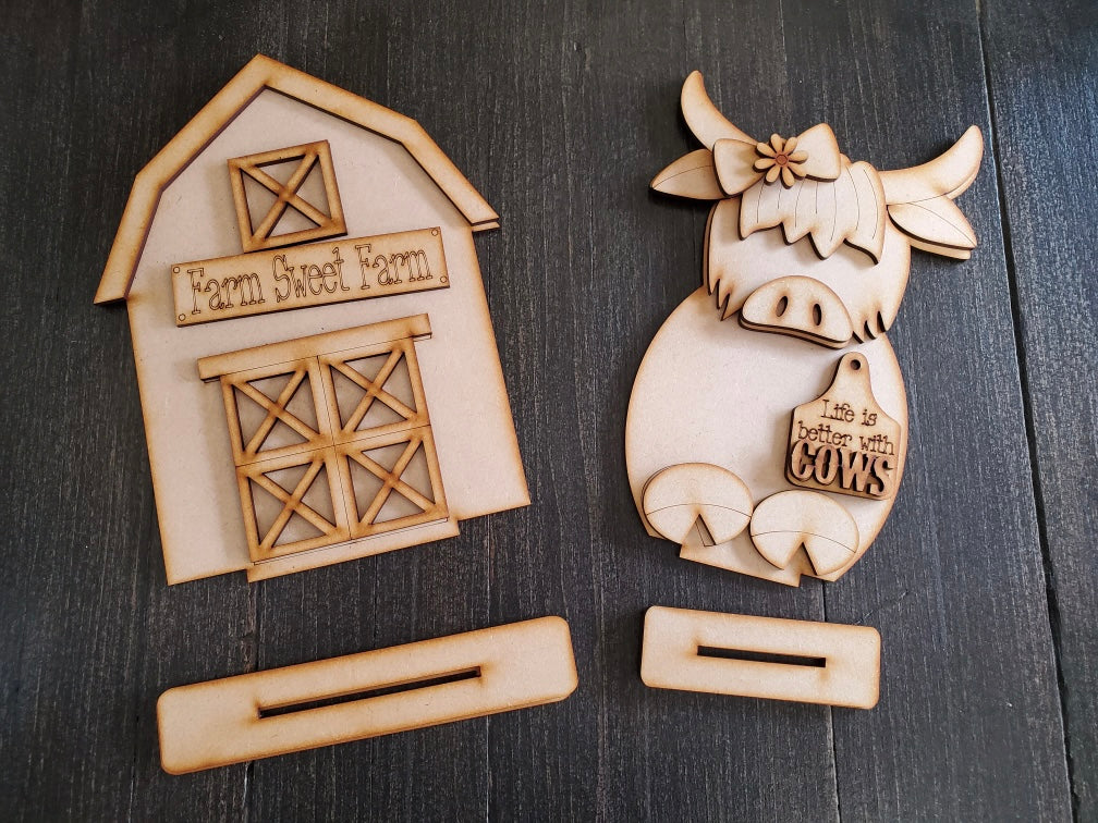 Cow Barn cutouts