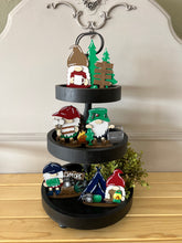 Load image into Gallery viewer, Outdoor gnomes, Tier Tray Kit, craft, home decor
