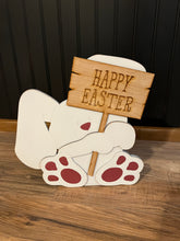 Load image into Gallery viewer, Standing Easter Bunny with Sign
