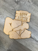 Load image into Gallery viewer, Standing Easter Bunny with Sign
